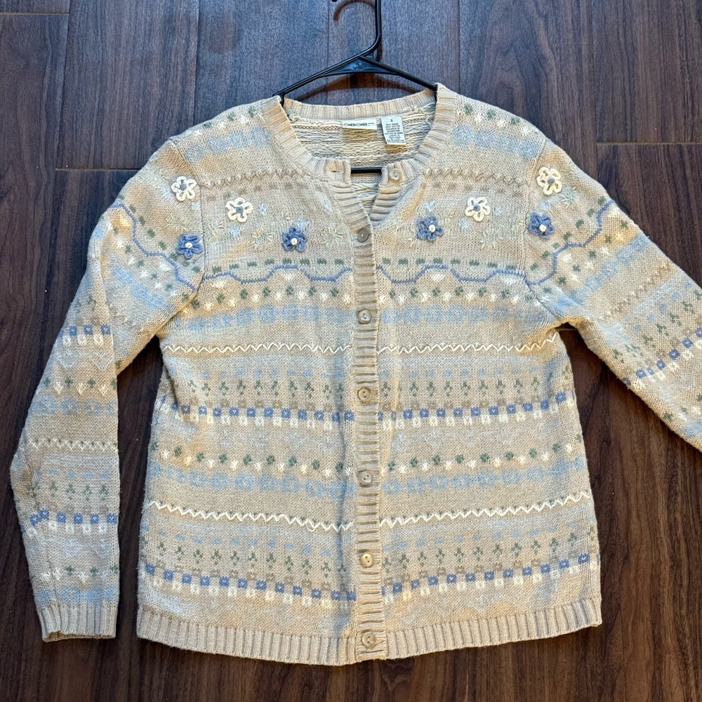 Sweet Floral Vintage Grandma Sweater